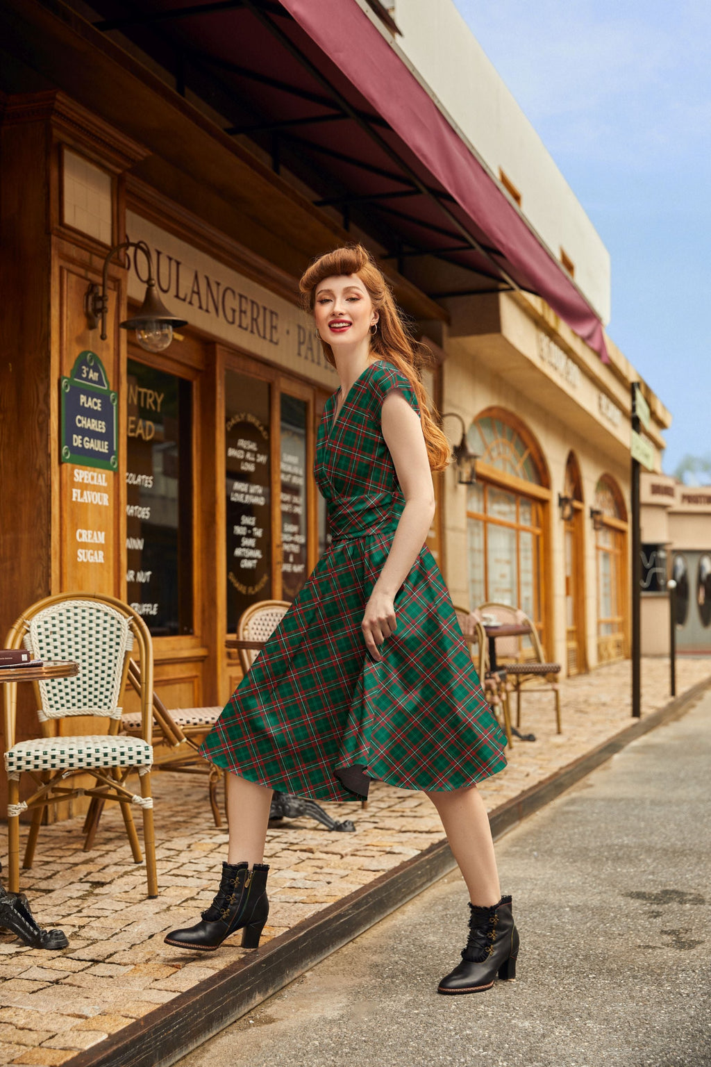 Plaid Greta Dress - Plus Sizes only