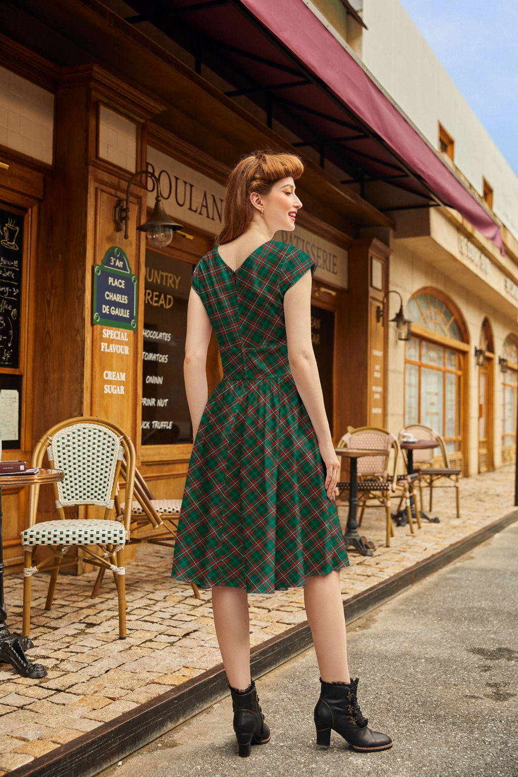 Plaid Greta Dress - Plus Sizes only