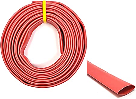 Black and Red 3:1 Dual Wall Adhesive Glue Lined Marine Grade Heat Shrink Tube Tubing - 1/8", 3/16", 1/4", 3/8", 1/2", 3/4", 1", 1.5", 2"