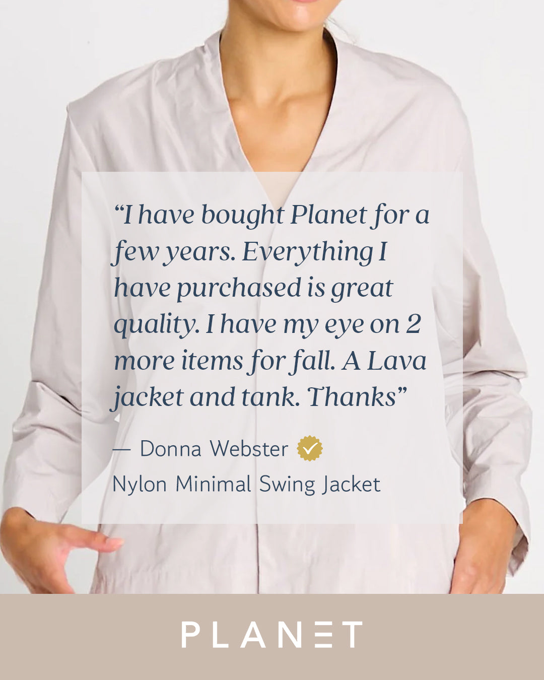 Nylon Minimal Swing Jacket - White