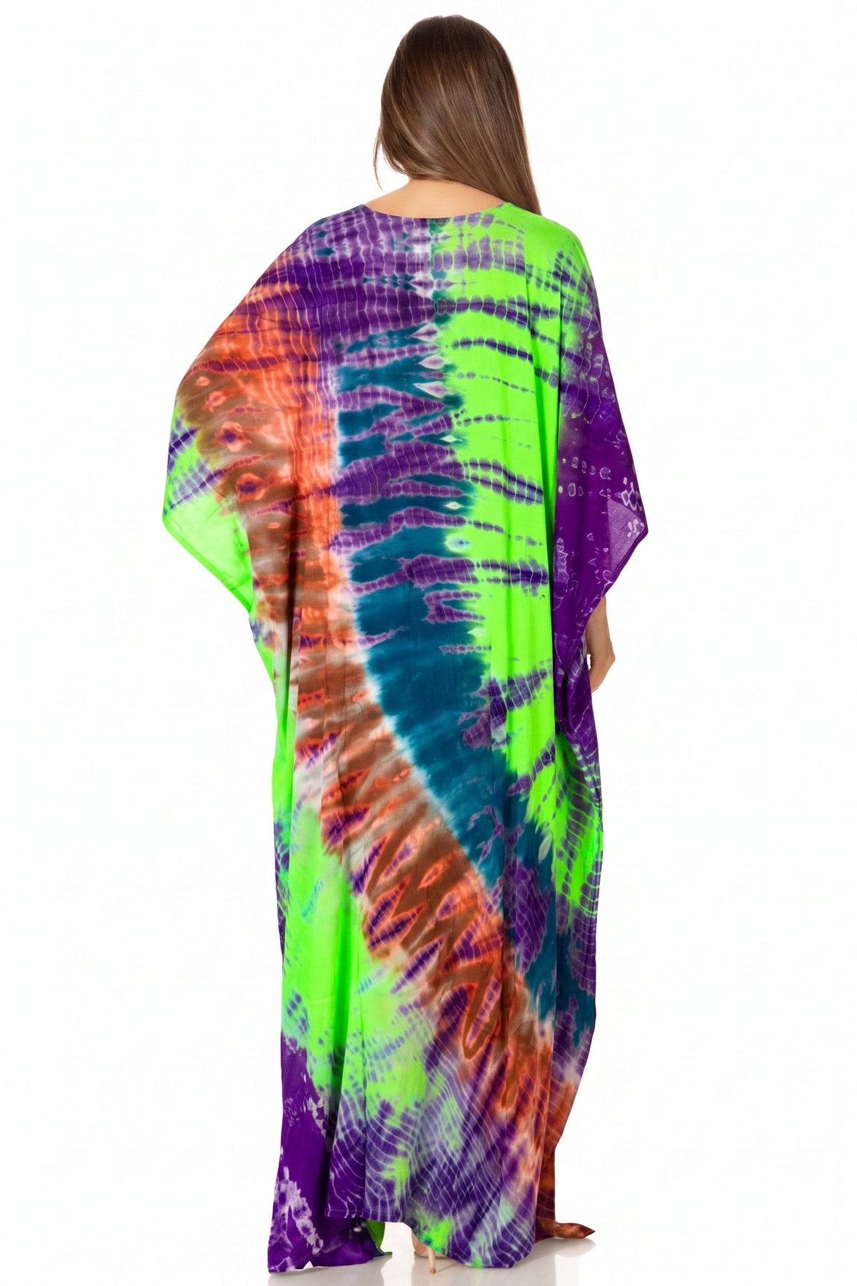 Sakkas Catia Women's Boho-Style Long Maxi Caftan for Lounging and Casual Wear