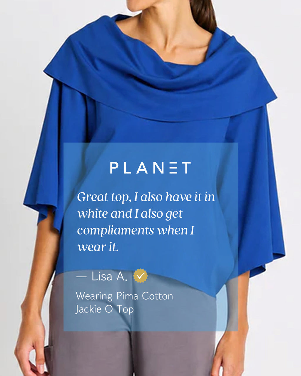 Pima Cotton Jackie O Top - Putty