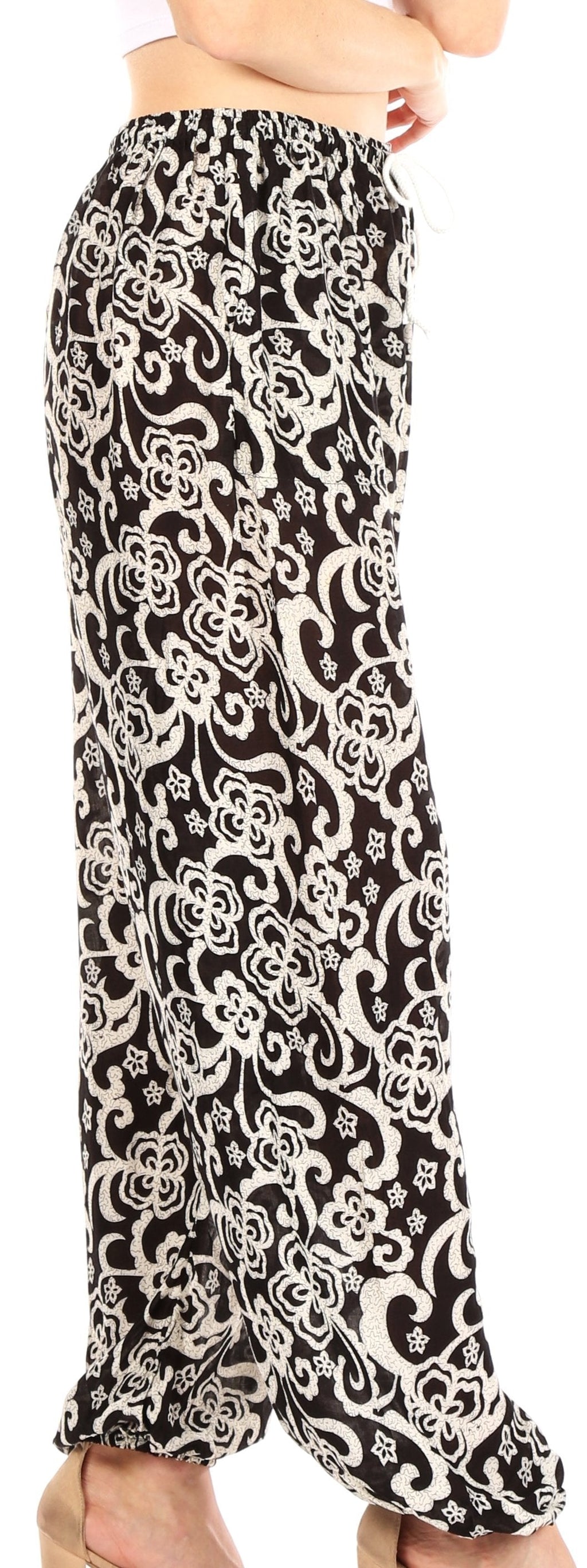 Sakkas Akilla Women's Loose Printed Yoga Elephant Pants Elastic Waist w/Pocket