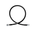 8 Gauge (AWG) Single Black Pure Copper Battery Cable Wire with Lug Connector Ring Terminals