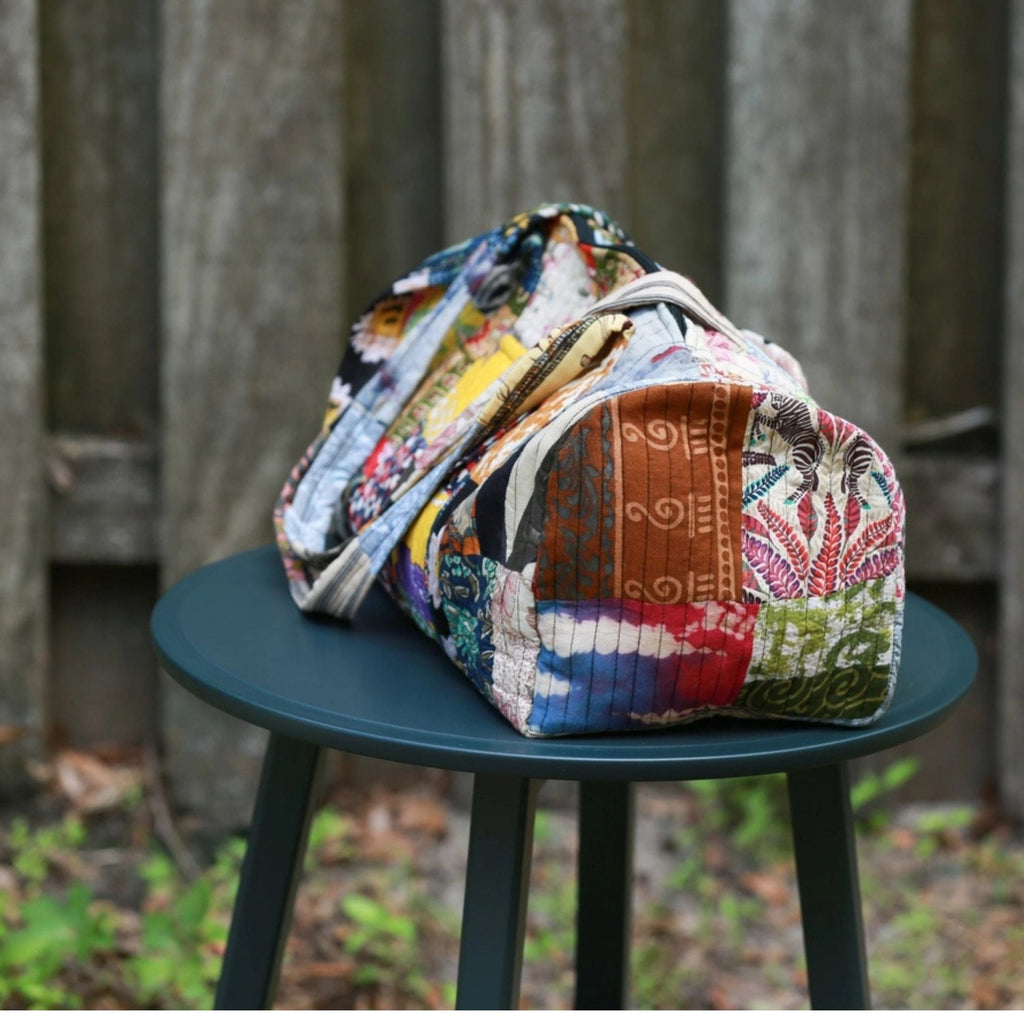 Patchwork Quilted Duffle Bag